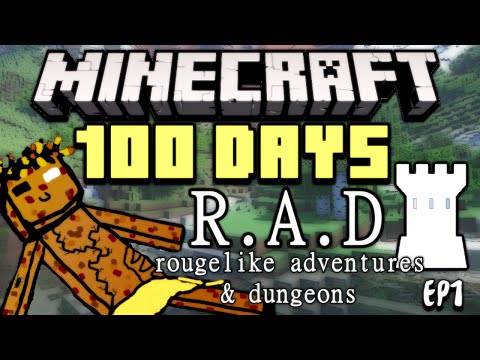 Zeyeo - I Play 100 Days In Minecraft Roguelike Adventures & Dungeons. Ep 1