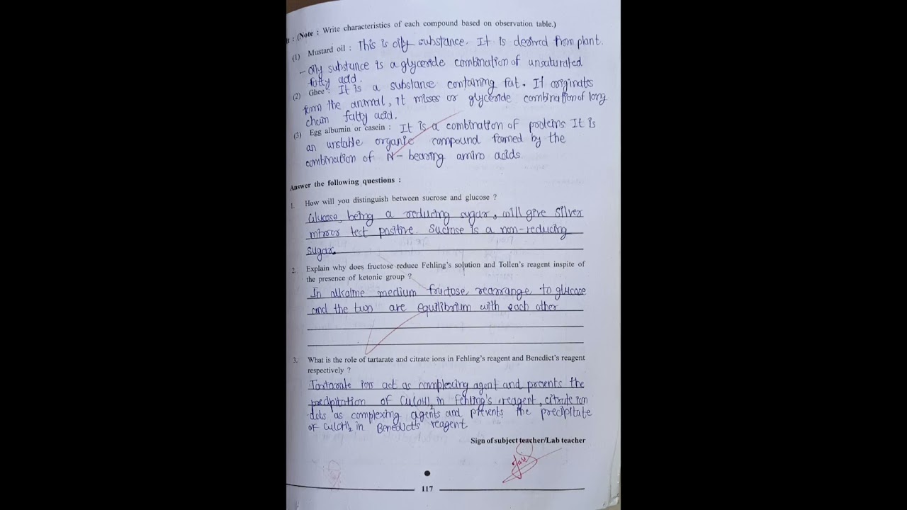 GSEB CLASS 12TH CHEMISTRY LAB JOURNAL EXPERIMENT 35,36,37 NUTRIENTS EXPERIMENT COMPLETED FULL PDF