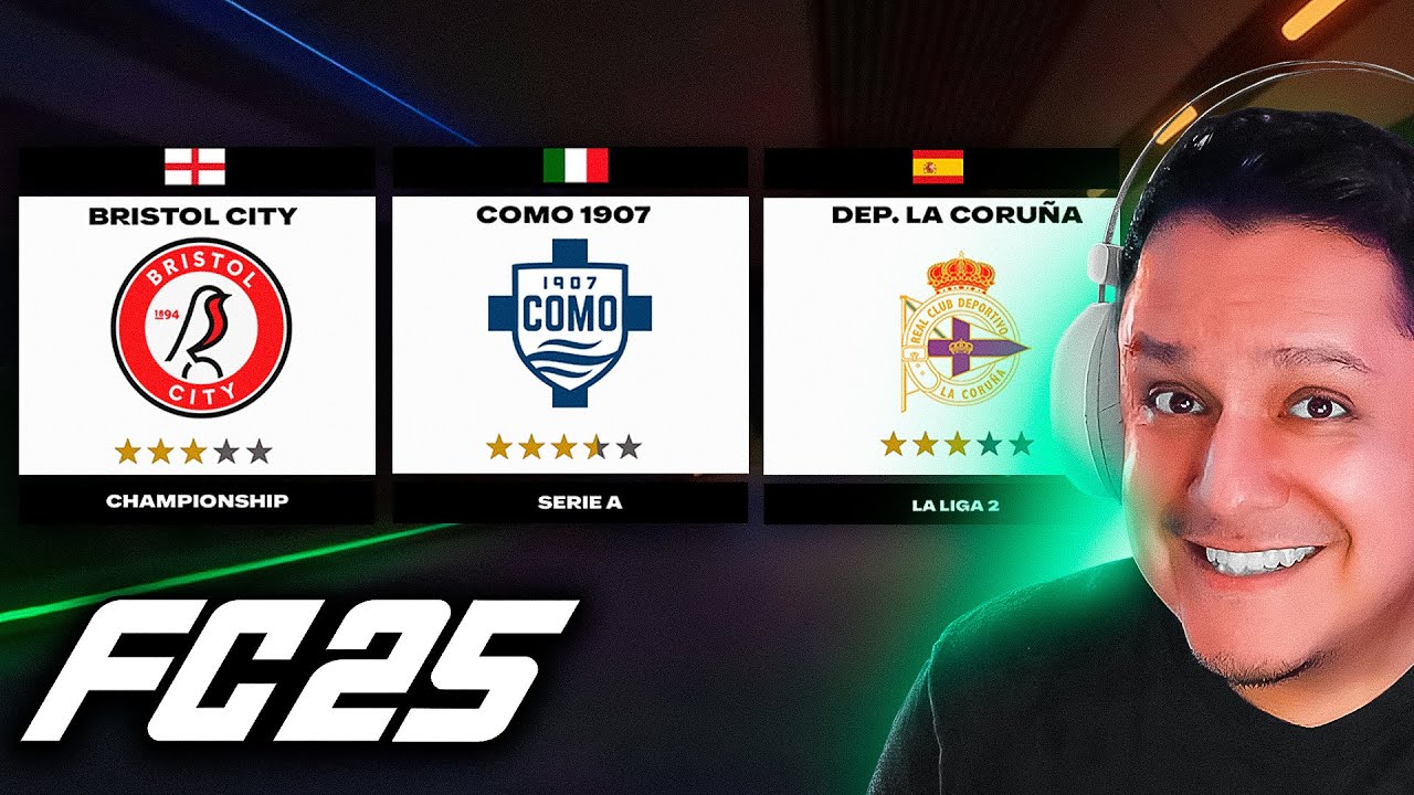 7 TIMES para usar no FC 25 MODO CARREIRA! 😍🏆