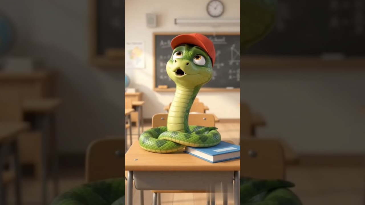 😂 जब पढ़ाकू सांप बन गया मजदूर! 🐍🤣 | Funny Snake AI Animation #Shorts
