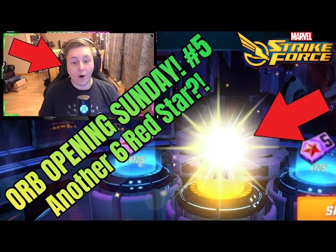 Another 6 Red Star?! Orb Opening Sunday! #5 | Marvel Strike Force - MSF