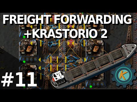 Factorio Freight Forwarding K2 20x #11 — Transport Science! 🔬🧪🟠🟠