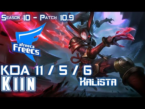 AFs Kiin KALISTA vs WUKONG Top - Patch 10.9 KR Ranked