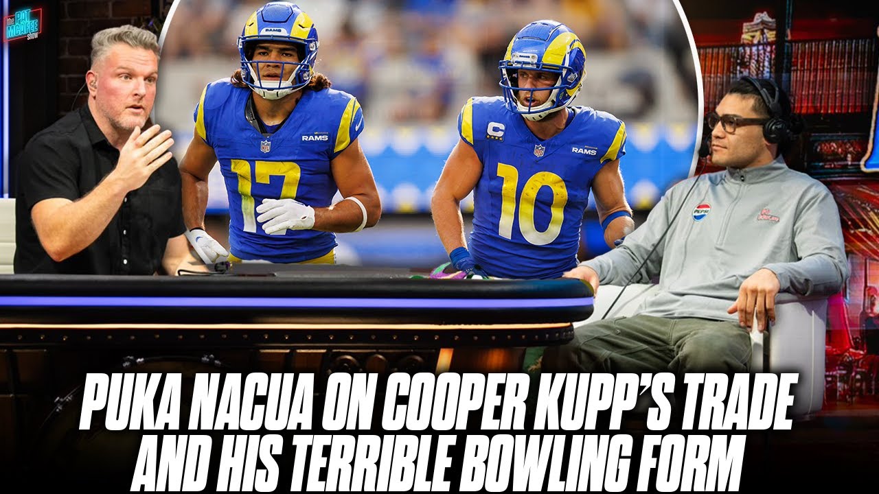 Puka Nacua's Reacts To Cooper Kupp Traded; Lies About His Bowling Skill | Pat McAfee Show
