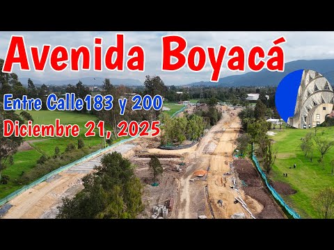 Así va la Avenida Boyacá entre calles 183 y 200 Diciembre 21 de 2025