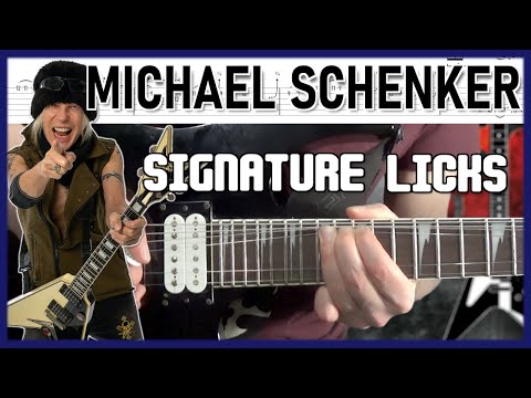 Michael Schenker Signature Guitar Licks Tab & Tutorial