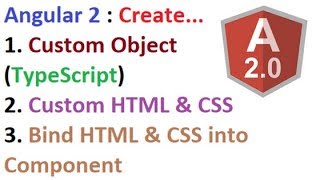 Angular 2 : Create Custom Object in Angular [TypeScript]
