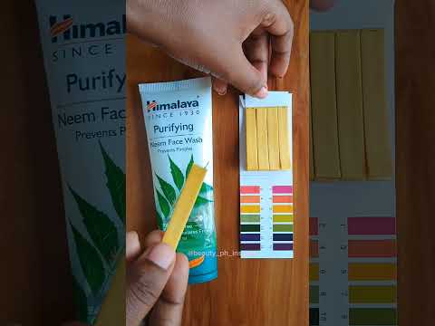 pH Test of Himalaya Neem Face Wash #phtest#himalayafacewash#skincarescience#healthyskin