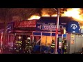 FDNY QUEENS 5TH ALARM FIRE IN COMMERCIAL STORES 12/30/16 FOURTEEN STORES  DAMAGED