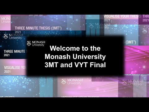 2021 Monash University 3MT and VYT Final