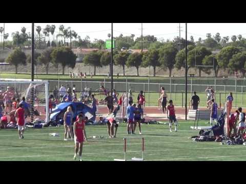VarG 300m Hurdles vs Fountain Valley & Newport Harbor 3- 2- 17 - Los Alamitos Girls