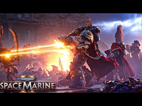 This is how LORD CALGAR makes his entrance - WARHAMMER 40K Space Marine 2