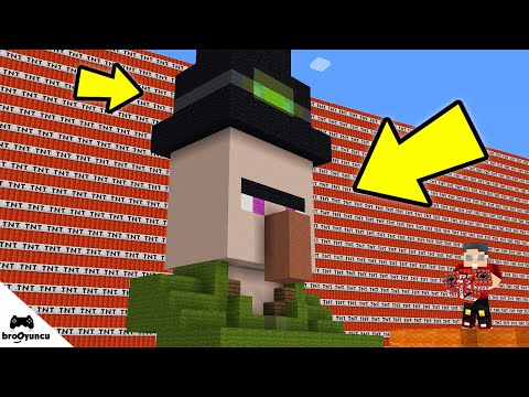 MİNECRAFT YENİ DEV BÜYÜCÜYÜ 500 TNT İLE PATLATMAK