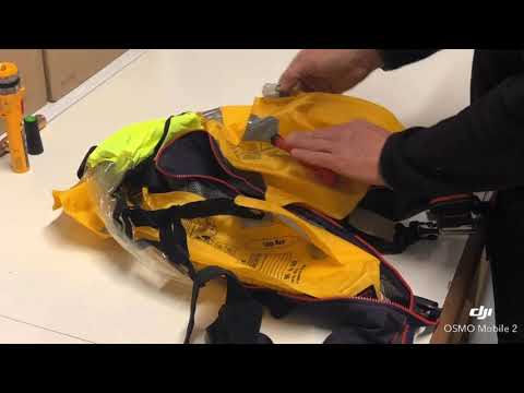 Life jacket annual inspection / reddingsvest keuring door Nemad Maritime Safety.