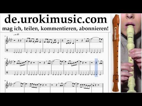 Blockflöte Lernen G. P!nk - What About Us Tabulatur Teil#2 um-i995