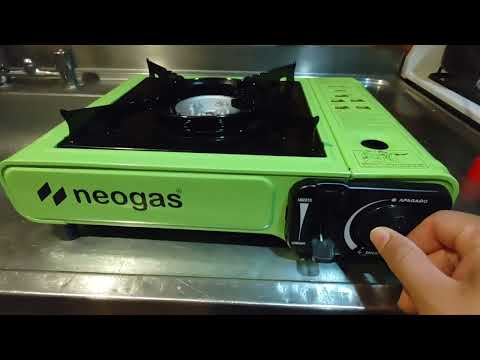como usar por primera vez un anafe portátil de la marca Neogas