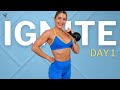 Day 1: FULL BODY Kettlebell Strength Workout (No Repeats) | Ignite Kettlebell Series