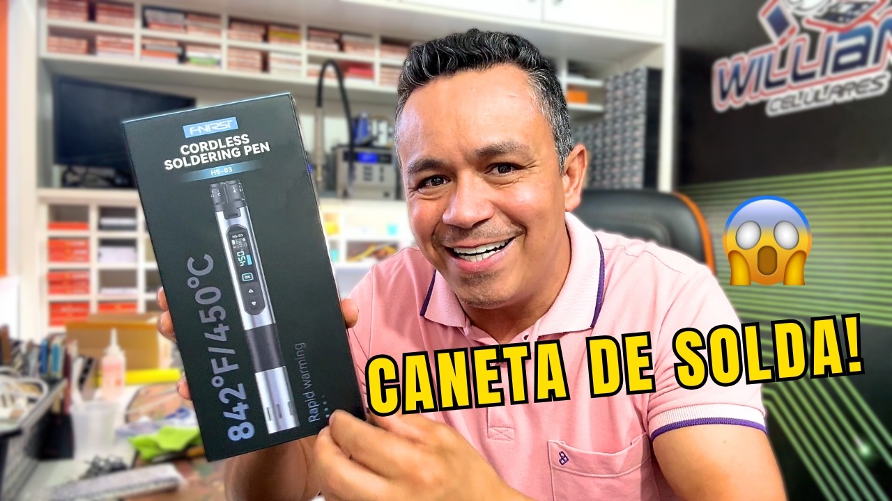 FERRO DE SOLDA MAIS INCRÍVEL QUE EU JÁ VI! Testei a Caneta de Solda  da FNIRSI