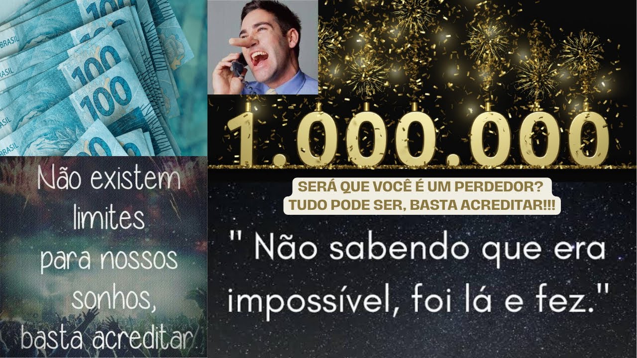 SERÁ QUE VOCÊ É UM PERDEDOR? TUDO PODE SER, BASTA ACREDITAR!!!