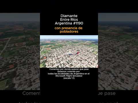 Diamante, Entre Rios desde el Microsoft Flight Simulator #diamante #entrerios #msfs #argentina
