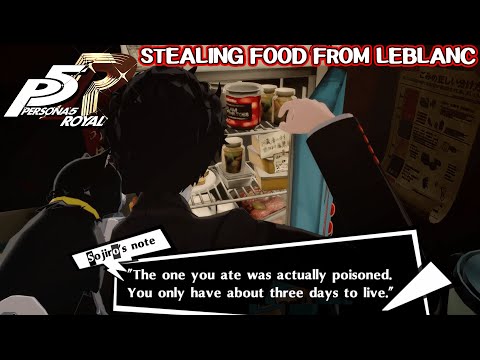 Stealing food from the Leblanc Fridge - Unused event - Persona 5 Royal