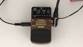 Video thumbnail for Behringer AM100 Acoustic Modeler com violão by Rodrigo Ramos