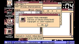 SymbOS Launch and Demo on an Enterprise 128 Computer