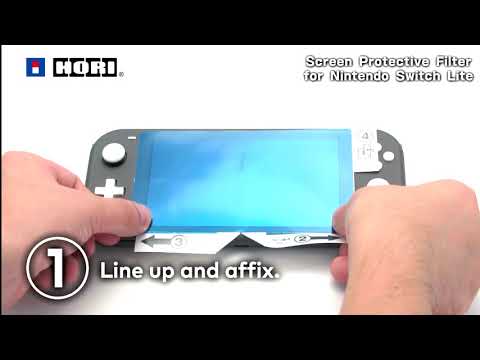 HORI Nintendo Switch Lite Screen Protective Filter Tutorial (How to Guide)
