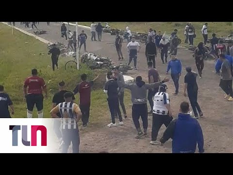 La barrabrava de Talleres levantó un piquete sobre la ruta a los tiros