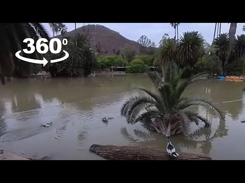 Vídeo 360 caminhando pelo Parque San Martin/Parque San Martín em Salta, Argentina.