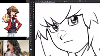 Drawing Yugioh GX characters from memory