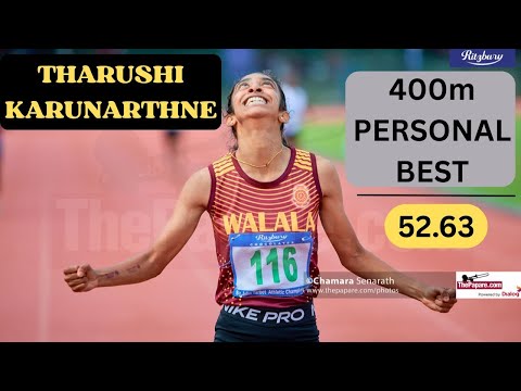Tharushi Karunarathna Runs 52.63 in 400m | New Personal Best & Junior National Record for Sri Lanka