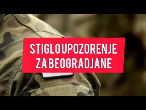 Stiglo UPOZORENJE za Beogradjane! Desavace se OVO!
