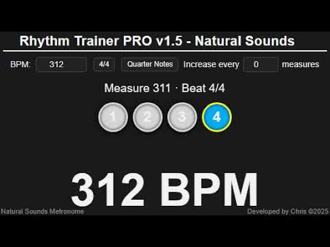 Metronome 312 BPM