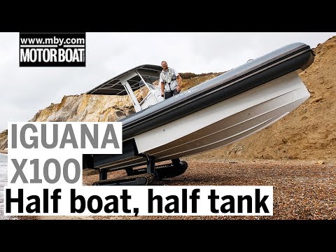 Amphibious beach crawler rides on tank tracks | Iguana X100 review | Motor Boat & Yachting