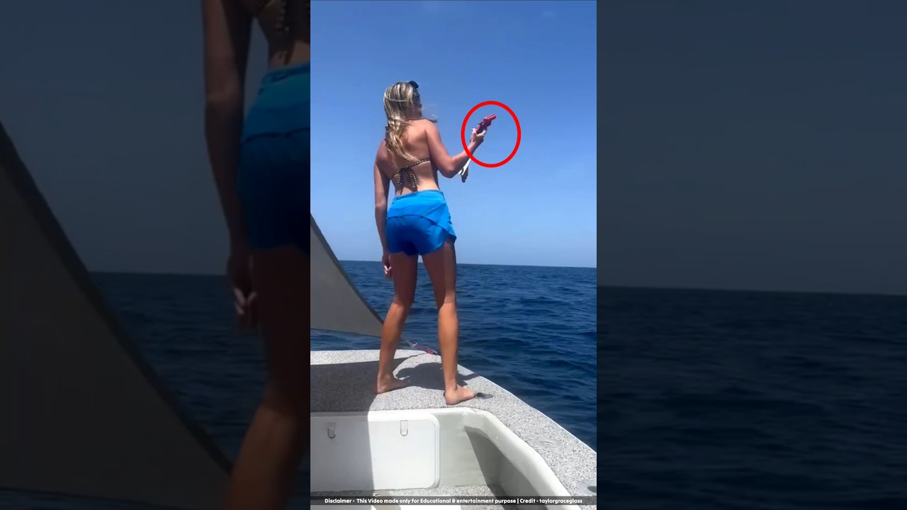 Why does the boat have this gun? #shorts