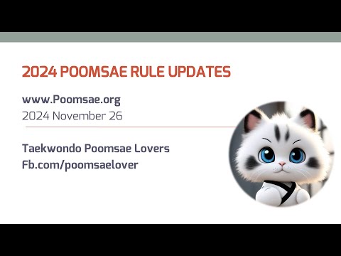 2024 Taekwondo Poomsae Rule Update