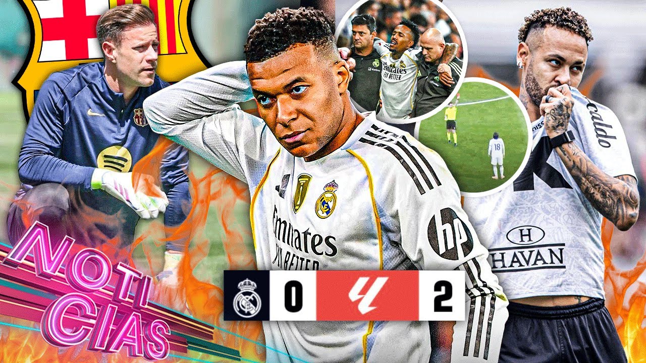 ¡Pesadilla en Madrid! 2 rojas y grave lesión | Barca es líder y vuelve Ter Stegen | Ney 'los salva'