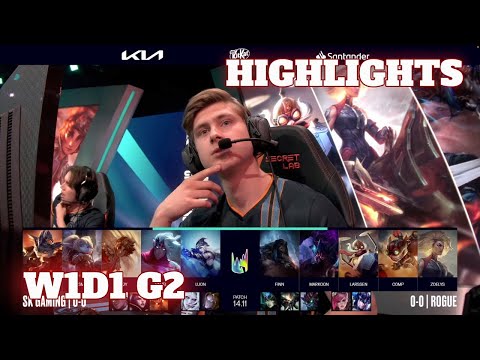 SK vs RGE - Highlights | Week 1 Day 1 LEC Summer 2024 | SK Gaming vs Rogue W1D1