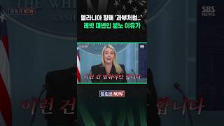 멜라니아, 과부 될 사람처럼... 위험한 농담에 레빗 대변인 '폭발' (트럼프 NOW) #shorts