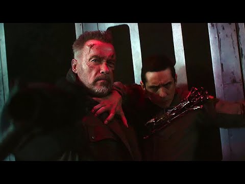 T-800 vs Rev-9 (Fight in Airplane) | Terminator: Dark Fate [UltraHD, HDR]