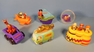 1999 SCOOBY-DOO WHERE ARE YOU! SET OF 6 DAIRY QUEE