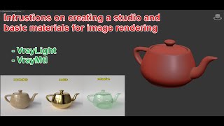 Bài 6: Hướng dẫn vật liệu VRayMtl và setup ánh sáng cơ bản