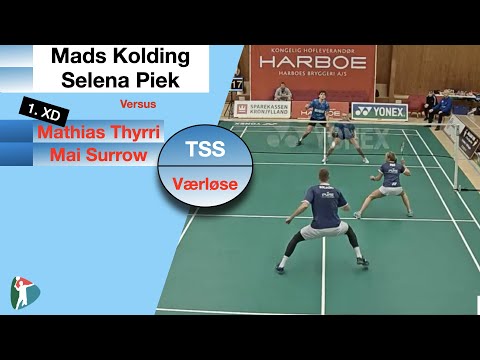 Badminton XD | M.Kolding/ S. Piek - M. Thyrri/M.Surrow | Ligaen | TSS - Værløse | 2020