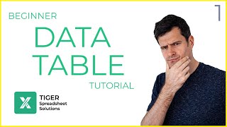 Excel Data Table Tutorial Part 1/2