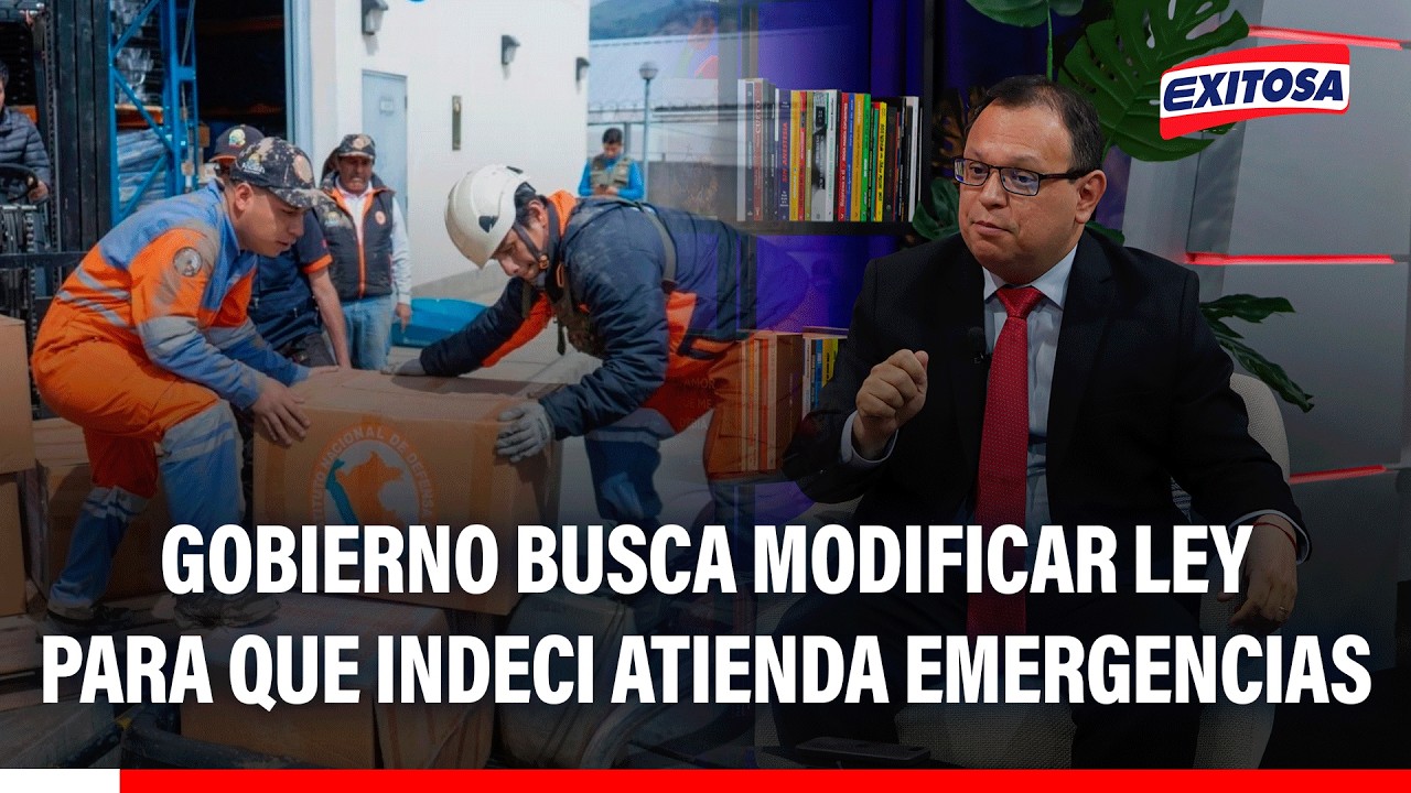 🔴🔵 Vinelli: Gobierno busca modificar ley para que Indeci atienda emergencias de manera inmediata