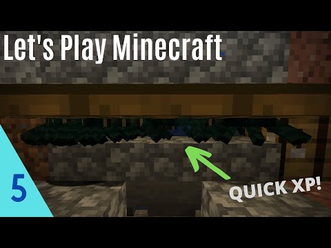 Let's Play Minecraft: (ep.5) DOUBLE Cave Spider XP Farm (Easy-ish)
