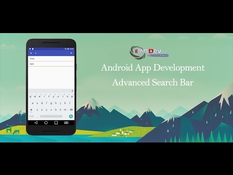 Android Studio Tutorial Advanced Search Bar