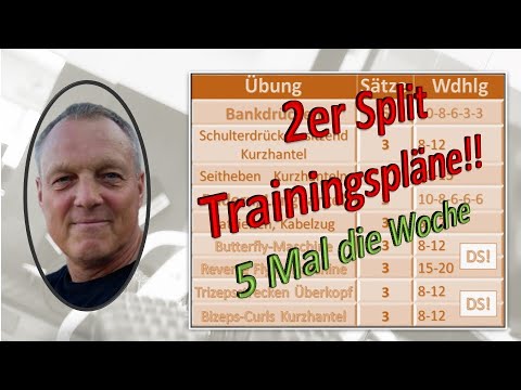2er Split Trainingspläne