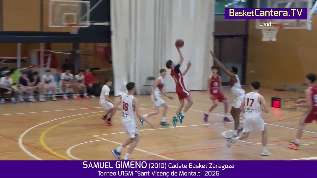 SAMUEL GIMENO (2010) Cadete Basket Zaragoza.- Torneo U16M 